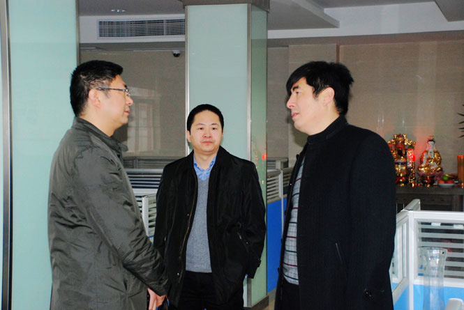 鹽城市經(jīng)信委、軟件園領(lǐng)導(dǎo)蒞臨鹽城思科檢查指導(dǎo)工作會議報道